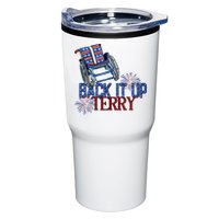 Back Up Terry Put It In Reverse Firework 4th Of July Groovy Tumbler