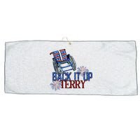 Back Up Terry Put It In Reverse Firework 4th Of July Groovy Large Microfiber Waffle Golf Towel