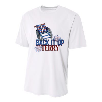 Back Up Terry Put It In Reverse Firework 4th Of July Groovy Youth Performance Sprint T-Shirt