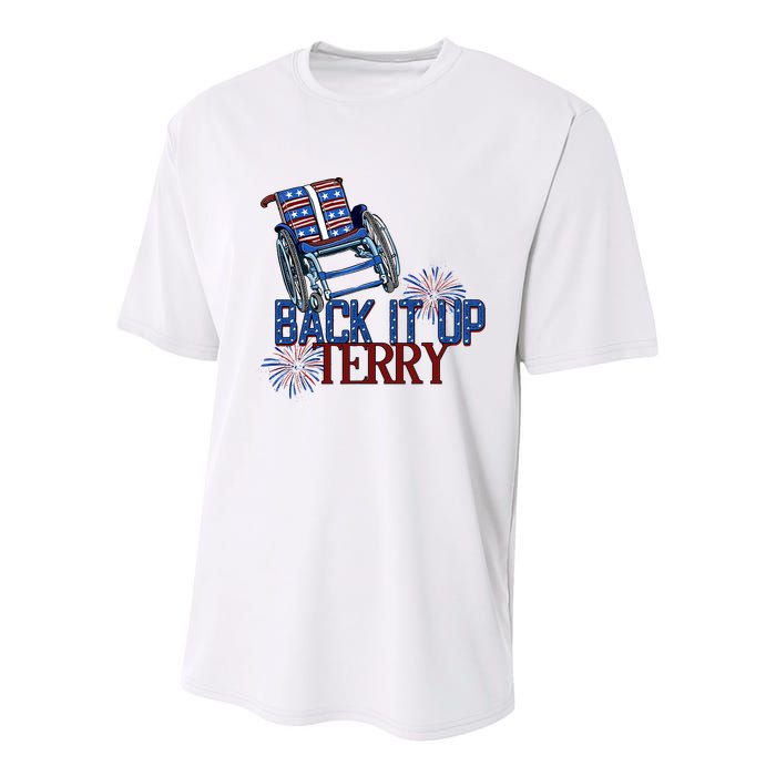 Back Up Terry Put It In Reverse Firework 4th Of July Groovy Youth Performance Sprint T-Shirt