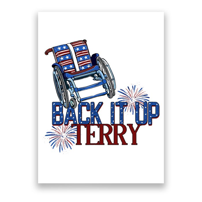 Back Up Terry Put It In Reverse Firework 4th Of July Groovy Poster