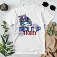Back Up Terry Put It In Reverse Firework 4th Of July Groovy Premium T-Shirt