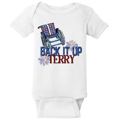 Back Up Terry Put It In Reverse Firework 4th Of July Groovy Baby Bodysuit