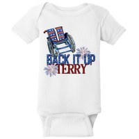 Back Up Terry Put It In Reverse Firework 4th Of July Groovy Baby Bodysuit