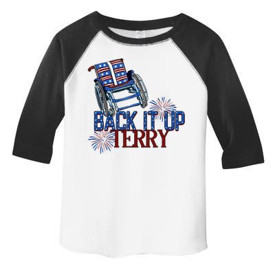 Back Up Terry Put It In Reverse Firework 4th Of July Groovy Toddler Fine Jersey T-Shirt