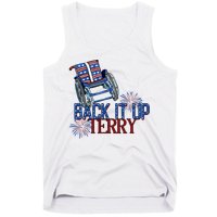 Back Up Terry Put It In Reverse Firework 4th Of July Groovy Tank Top
