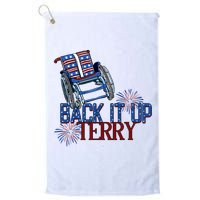 Back Up Terry Put It In Reverse Firework 4th Of July Groovy Golf Towel