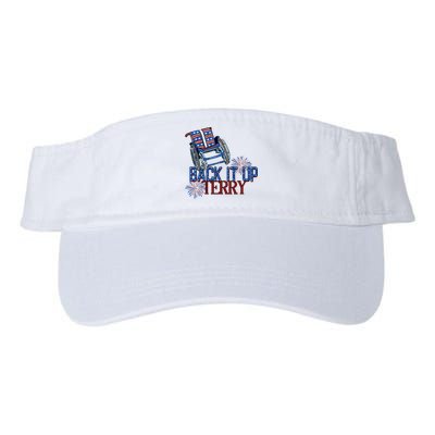 Back Up Terry Put It In Reverse Firework 4th Of July Groovy Visor