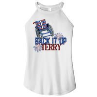 Back Up Terry Put It In Reverse Firework 4th Of July Groovy Women's Perfect Tri Rocker Tank
