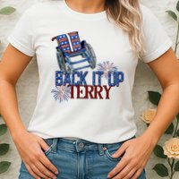 Back Up Terry Put It In Reverse Firework 4th Of July Groovy Womens T-Shirt