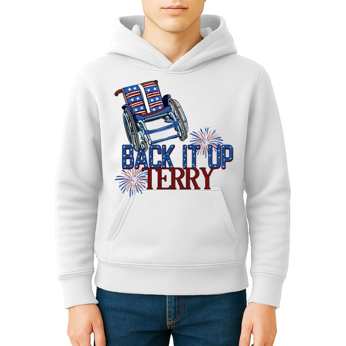 Back Up Terry Put It In Reverse Firework 4th Of July Groovy Kids Hoodie