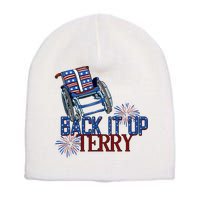 Back Up Terry Put It In Reverse Firework 4th Of July Groovy Short Acrylic Beanie