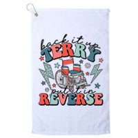 Back Up Terry Put It In Reverse Firework Retro Groovy Style Platinum Collection Golf Towel