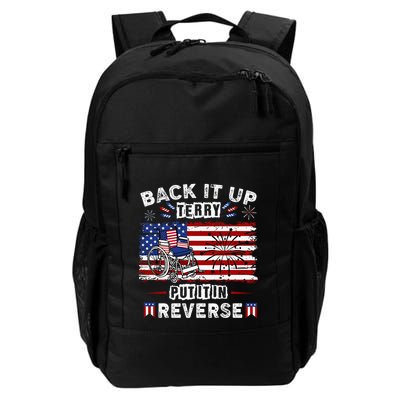 Back Up Terry Put It In Reverse Firework Funny 4th Of July Daily Commute Backpack