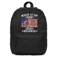 Back Up Terry Put It In Reverse Firework Funny 4th Of July 16 in Basic Backpack