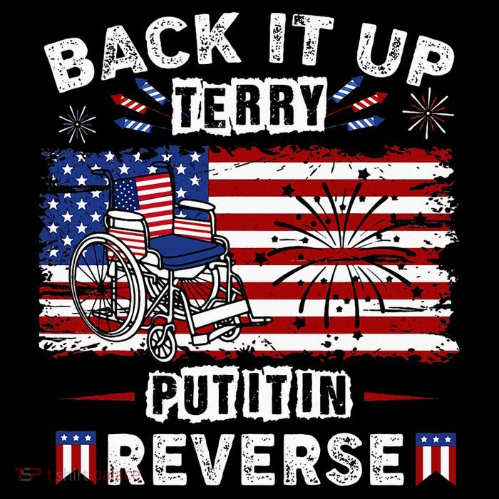 Back Up Terry Put It In Reverse Firework Funny 4th Of July Kids T-Shirt