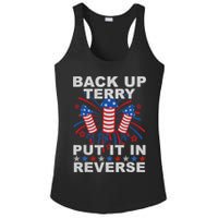 Back Up Terry Put It In Reverse Firework Funny 4th Of July Ladies PosiCharge Competitor Racerback Tank