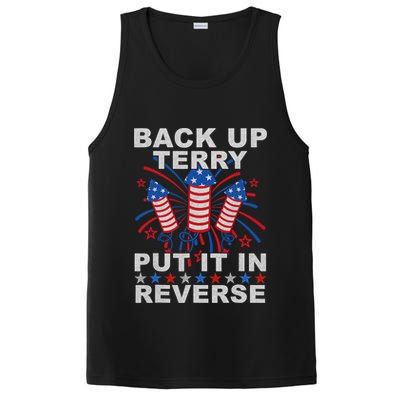 Back Up Terry Put It In Reverse Firework Funny 4th Of July PosiCharge Competitor Tank