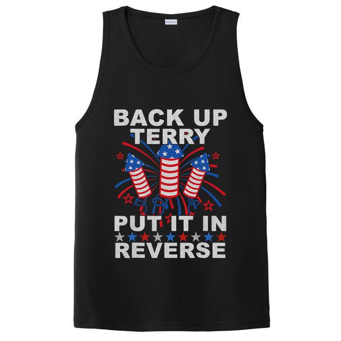 Back Up Terry Put It In Reverse Firework Funny 4th Of July PosiCharge Competitor Tank