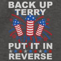 Back Up Terry Put It In Reverse Firework Funny 4th Of July Vector Backpack
