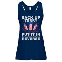 Back Up Terry Put It In Reverse Firework Funny 4th Of July Ladies Essential Flowy Tank