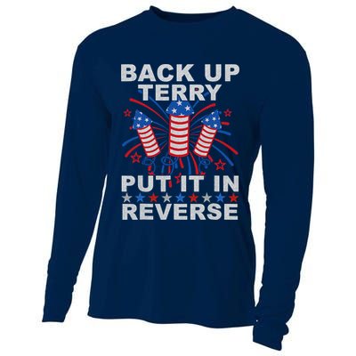 Back Up Terry Put It In Reverse Firework Funny 4th Of July Cooling Performance Long Sleeve Crew