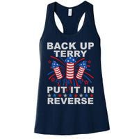 Back Up Terry Put It In Reverse Firework Funny 4th Of July Womens Tank Top
