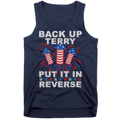 Back Up Terry Put It In Reverse Firework Funny 4th Of July Tank Top