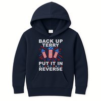 Back Up Terry Put It In Reverse Firework Funny 4th Of July Kids Hoodie