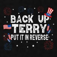 Back Up Terry Put It In Reverse Funny 4th of July Ladies PosiCharge Tri-Blend Wicking Tank