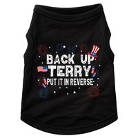 Back Up Terry Put It In Reverse Funny 4th of July Doggie Tank