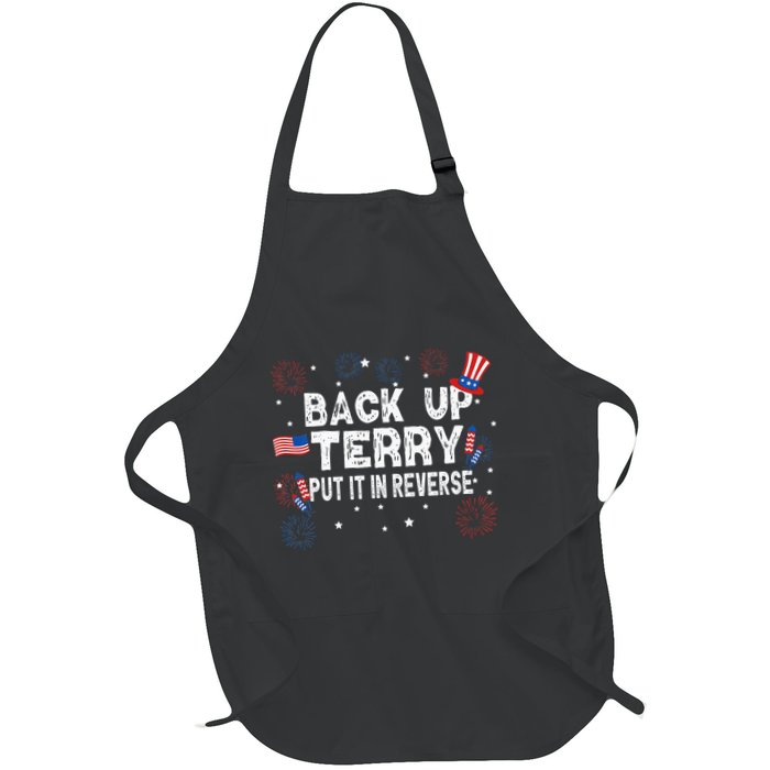 Back Up Terry Put It In Reverse Funny 4th of July Apron