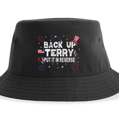 Back Up Terry Put It In Reverse Funny 4th of July Sustainable Bucket Hat
