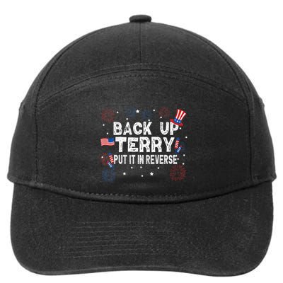 Back Up Terry Put It In Reverse Funny 4th of July 7-Panel Snapback Hat