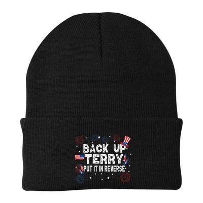 Back Up Terry Put It In Reverse Funny 4th of July Beanie