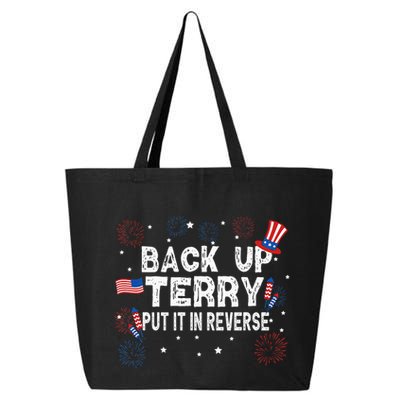 Back Up Terry Put It In Reverse Funny 4th of July 25L Jumbo Tote