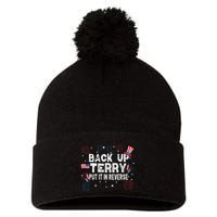 Back Up Terry Put It In Reverse Funny 4th of July Pom Pom 12in Knit Beanie