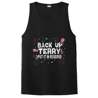 Back Up Terry Put It In Reverse Funny 4th of July PosiCharge Competitor Tank