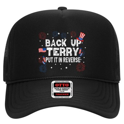 Back Up Terry Put It In Reverse Funny 4th of July Trucker Hat