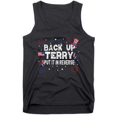 Back Up Terry Put It In Reverse Funny 4th of July Tank Top