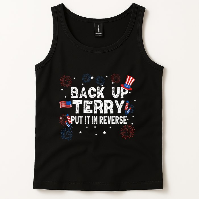 Back Up Terry Put It In Reverse Funny 4th of July Tank Top
