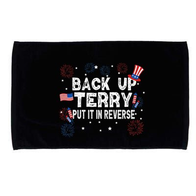 Back Up Terry Put It In Reverse Funny 4th of July Microfiber Hand Towel