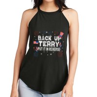 Back Up Terry Put It In Reverse Funny 4th of July Women's Perfect Tri Rocker Tank