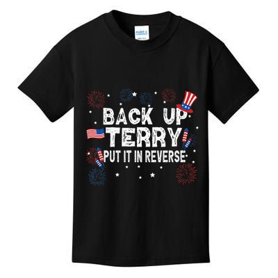Back Up Terry Put It In Reverse Funny 4th of July Kids T-Shirt