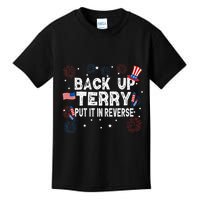 Back Up Terry Put It In Reverse Funny 4th of July Kids T-Shirt