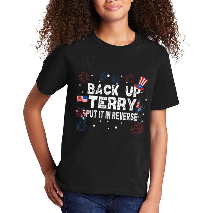 Back Up Terry Put It In Reverse Funny 4th of July Kids T-Shirt