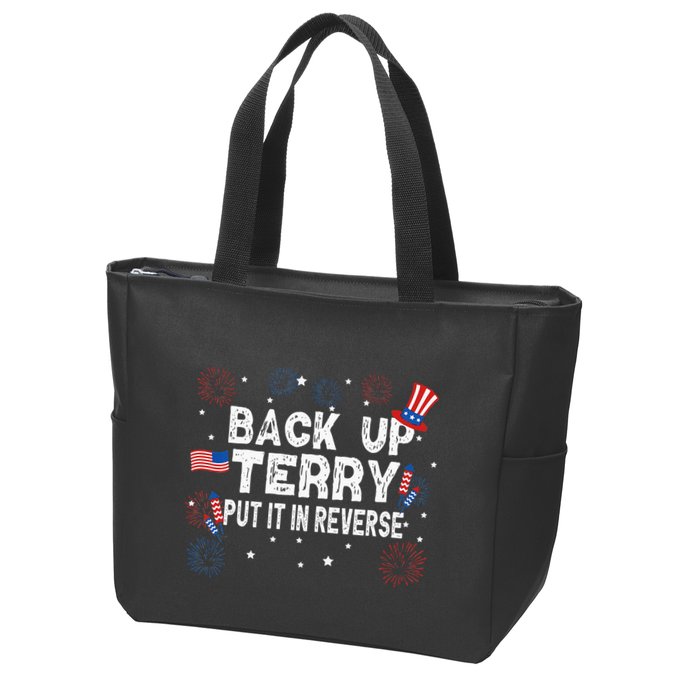 Back Up Terry Put It In Reverse Funny 4th of July Zip Tote Bag