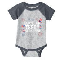 Back Up Terry Put It In Reverse Funny 4th of July Infant Baby Jersey Bodysuit