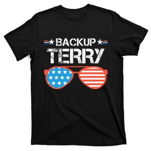 Back Up Terry American Flag USA 4th Of July Sunglasses Gift T-Shirt