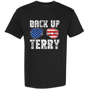 Back Up Terry American Flag USA 4th Of July Sunglasses Garment-Dyed Heavyweight T-Shirt